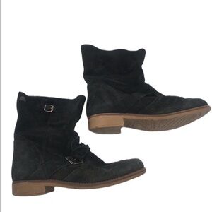 Ming Originals Black Suede Boots Size EU 40